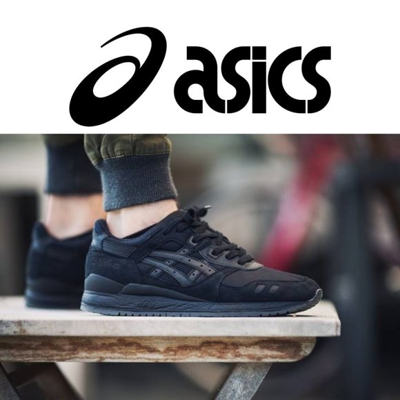 Asics Gel Lyte III Black/Black Size 12